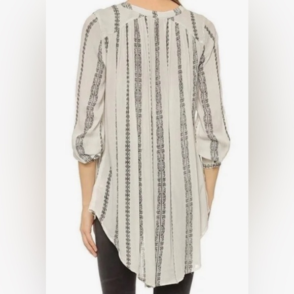 Free People Vanilla Combo Women's Shibori Magic Long-Sleeve Top Small - Picture 6 of 11